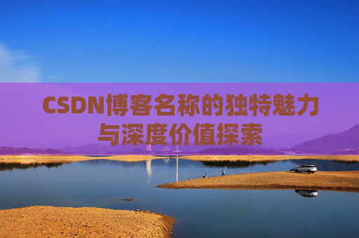 CSDN博客名称的独特魅力与深度价值探索
